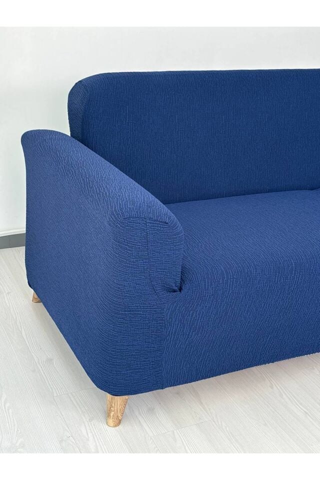 Jakarlı Düz Desen 3-3-1-1 Lastikli Kanepe Örtüsü | Lastikli Koltuk Örtüsü | Koltuk Kılıfı Takımı