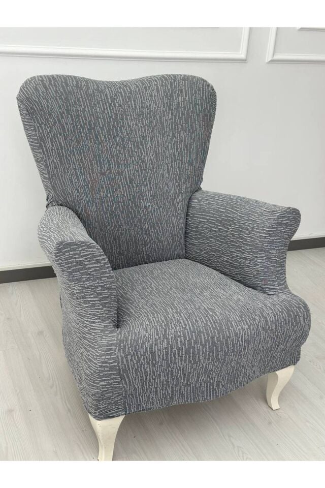 Jakarlı Düz Desen 3-3-1-1 Lastikli Kanepe Örtüsü | Lastikli Koltuk Örtüsü | Koltuk Kılıfı Takımı