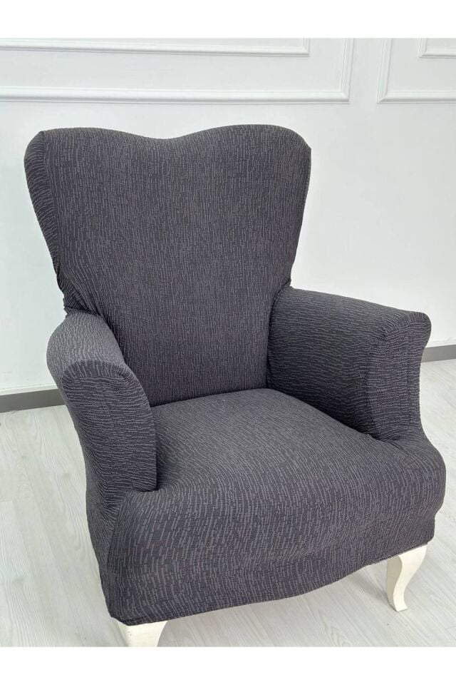 Jakarlı Düz Desen 3-3-1-1 Lastikli Kanepe Örtüsü | Lastikli Koltuk Örtüsü | Koltuk Kılıfı Takımı