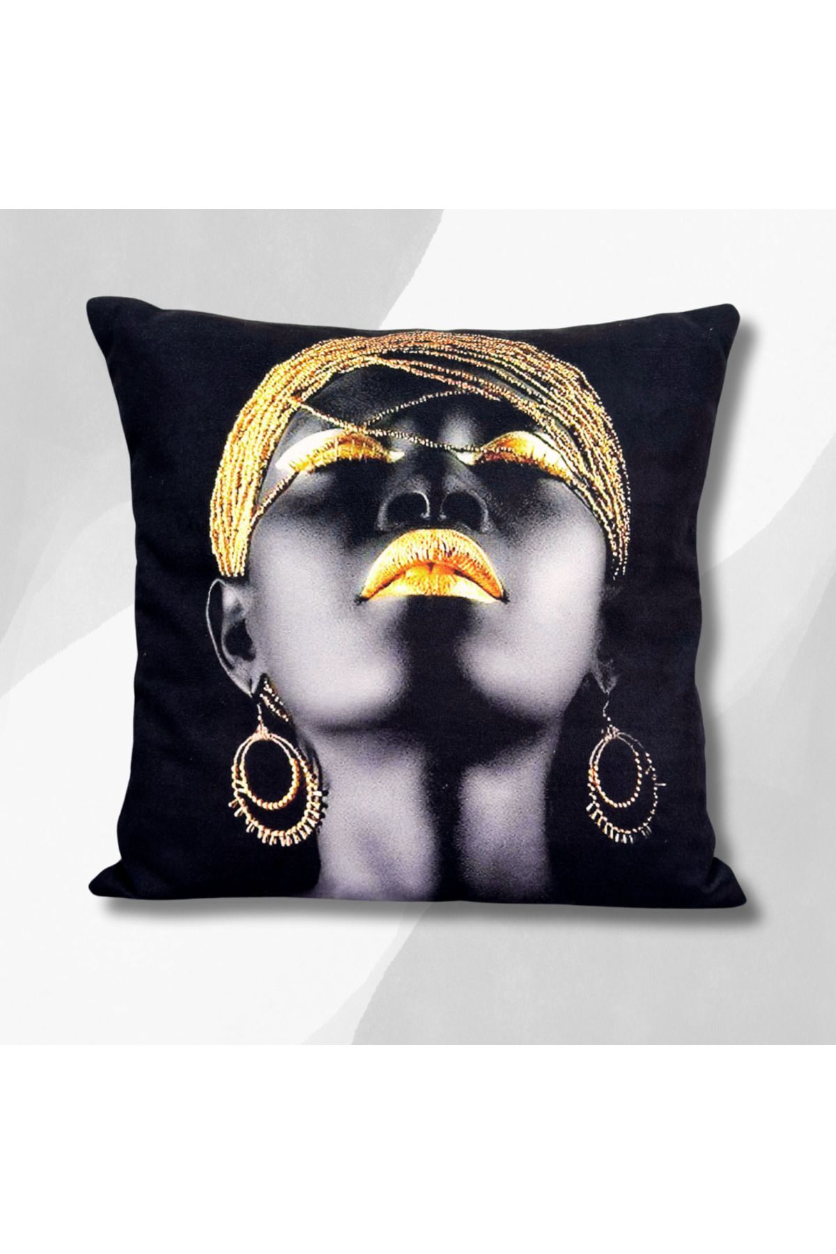 SİYAH BEYAZ DİJİTAL BASKI KIRLENT KILIFI Dfn 57