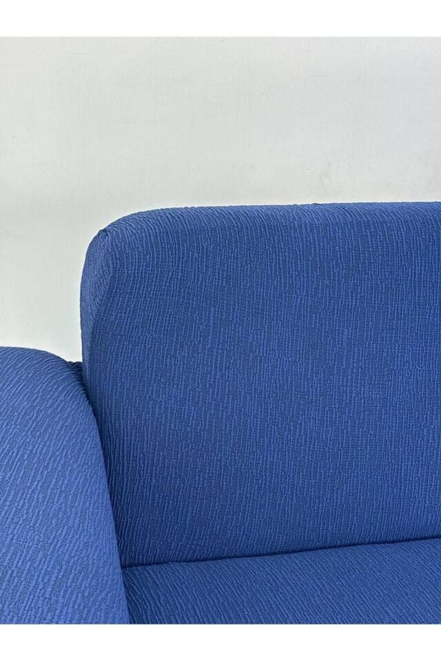 Jakar Kumaş Lastikli Kayma Yapmayan3 Kişilik Tekli Kanepe Örtüsü Saks